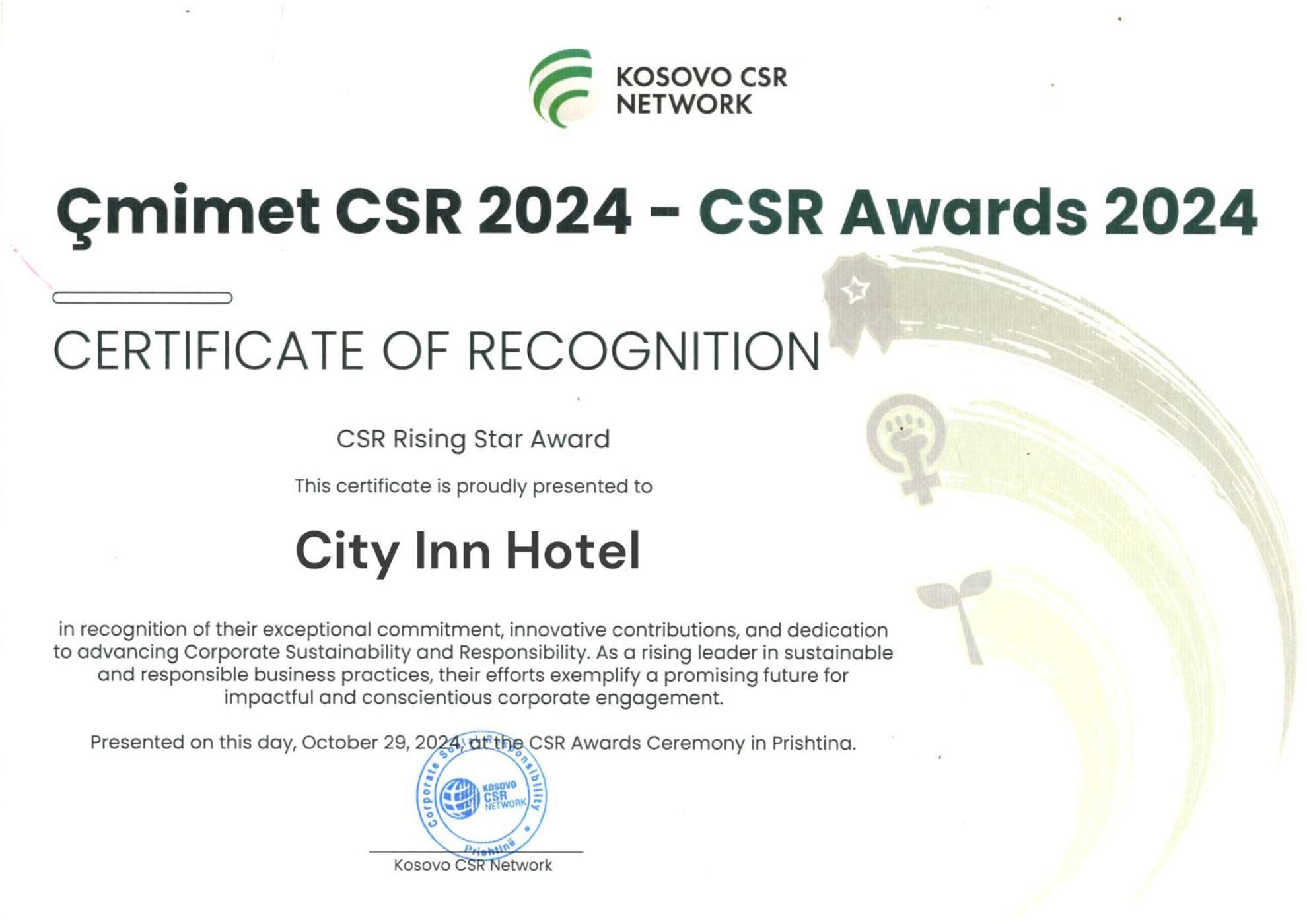 City Inn Πρίστινα Εξωτερικό φωτογραφία